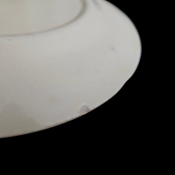 Vintage Crooksville China 639 Pink Floral 6" Plates Set of 3 USA Gold Trim - Picture 5 of 7